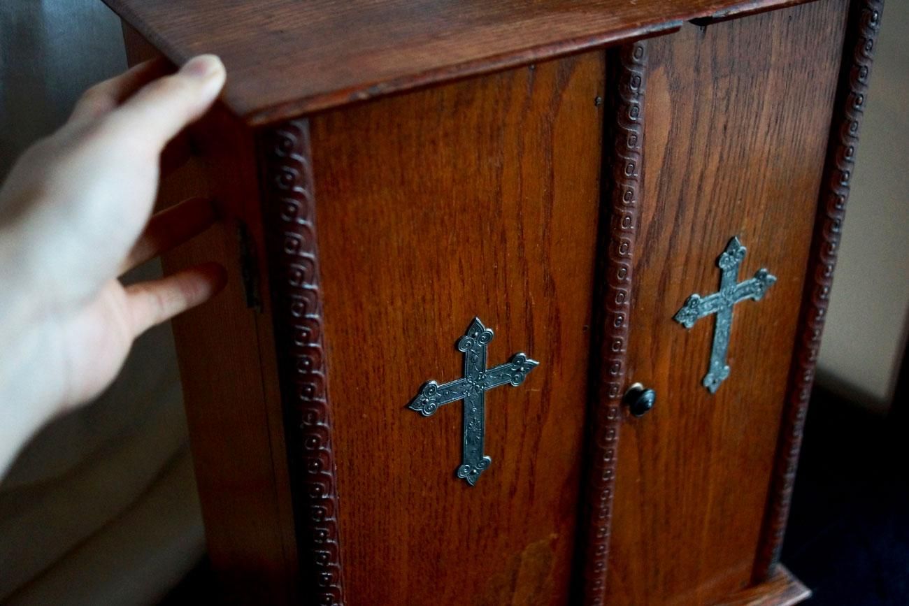 ANTIQUE / キリスト教 祭壇 (AQ_039) - WALL -CRAFT & ANTIQUE-