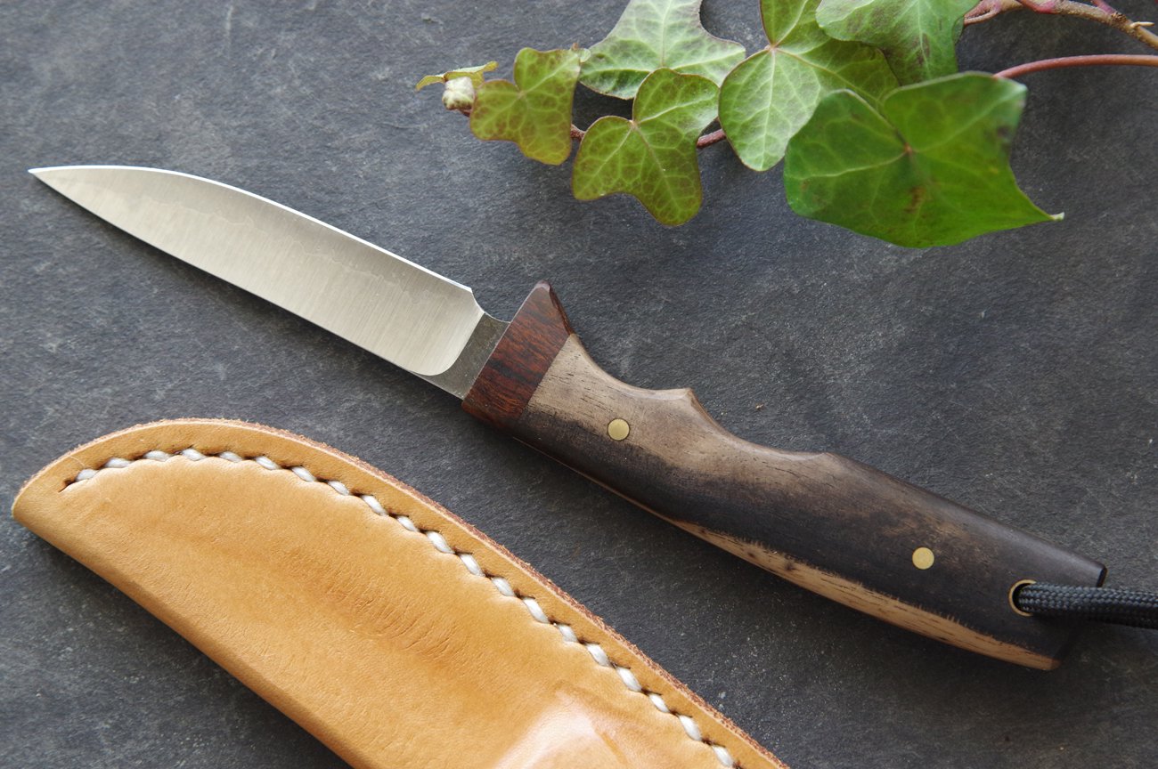 WALL -CRAFT & ANTIQUE- 古藤好視 / Kotoh Knife Works / Kotoh Knife Works /  シースナイフ -黒柿 - (KT_054)