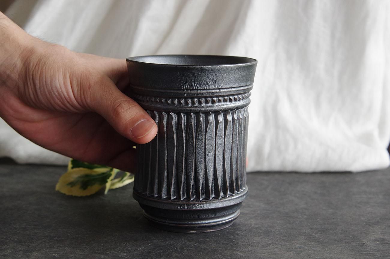 濱中史朗　スタッズ茶碗　レザー 濱中史朗 スタッズ茶碗 レザー - メルカリ