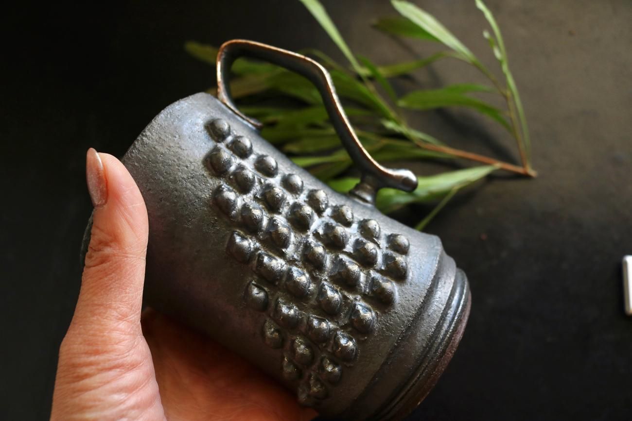 濱中史朗 マグカップ 摩黒 スカル (HS_346) | 陶器・磁器製 - WALL