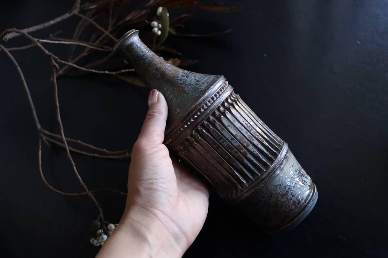 タイムセール　濱中史朗作　ステムグラス　レオパード　ホワイト タイムセール 濱中史朗作 ステムグラス レオパード ホワイト