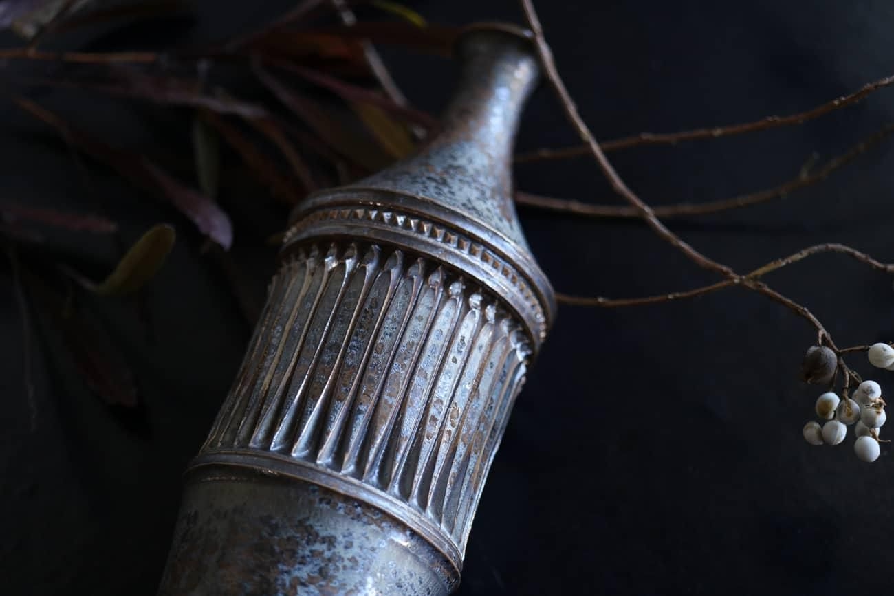 タイムセール　濱中史朗作　ステムグラス　レオパード　ホワイト タイムセール 濱中史朗作 ステムグラス レオパード ホワイト