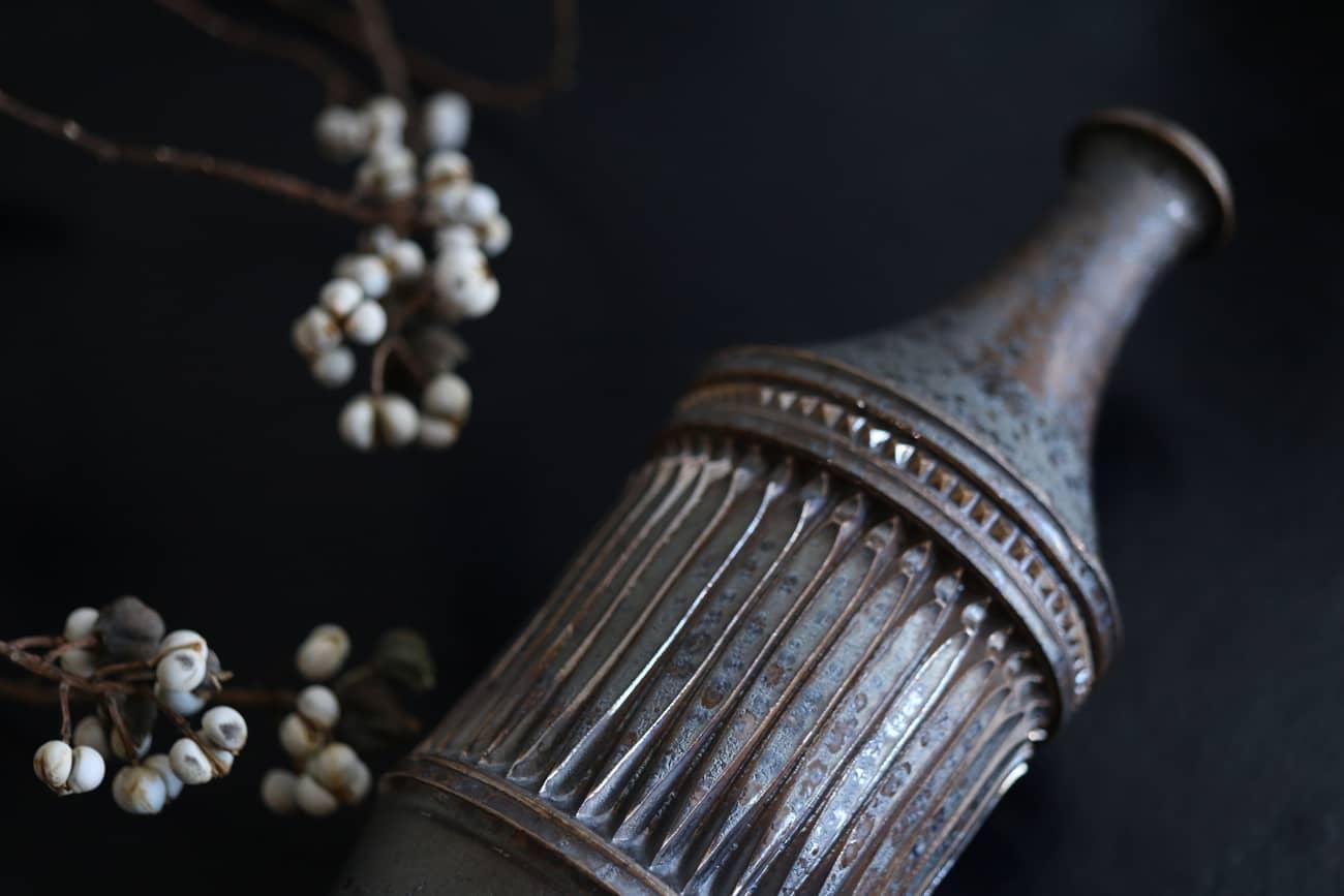 濱中史朗 / 花器 / レオパード / スタッズ・クロウ (HS_272