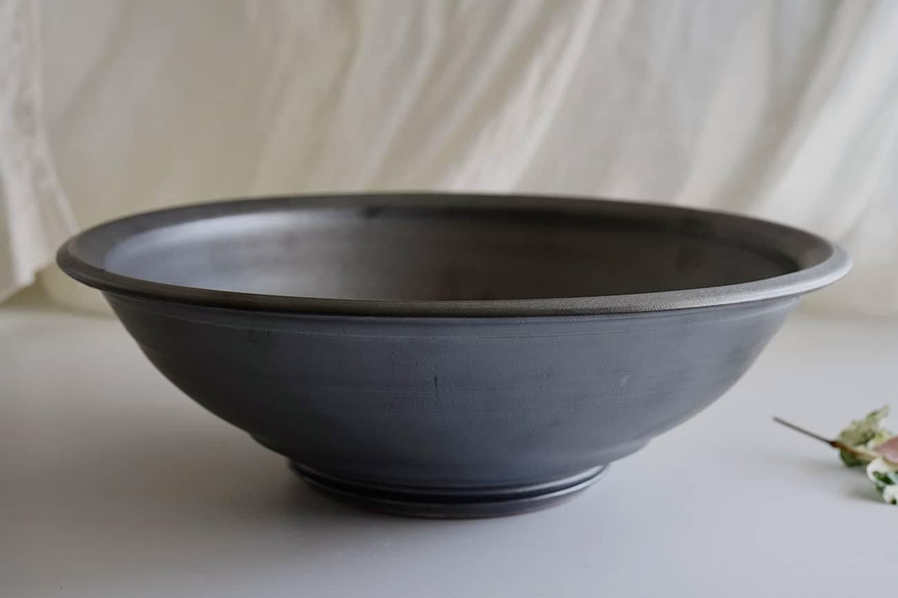 濱中史朗 大鉢 パールレザー 25cm | - WALL -CRAFT & ANTIQUE-