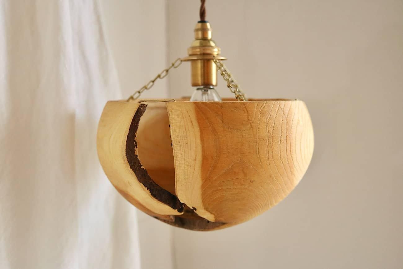 ニガキ アッパーランプシェード | 直径20.5cm - WALL -CRAFT & ANTIQUE-