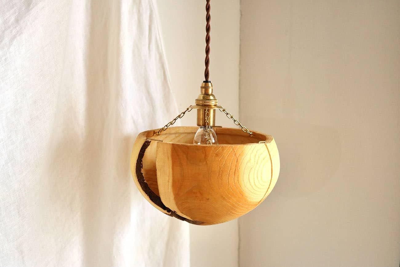 ニガキ アッパーランプシェード | 直径20.5cm - WALL -CRAFT & ANTIQUE-