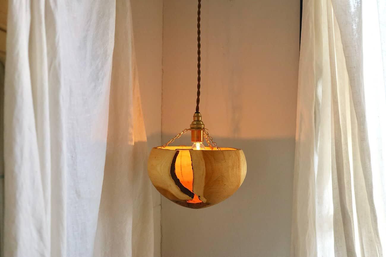 ニガキ アッパーランプシェード | 直径20.5cm - WALL -CRAFT & ANTIQUE-