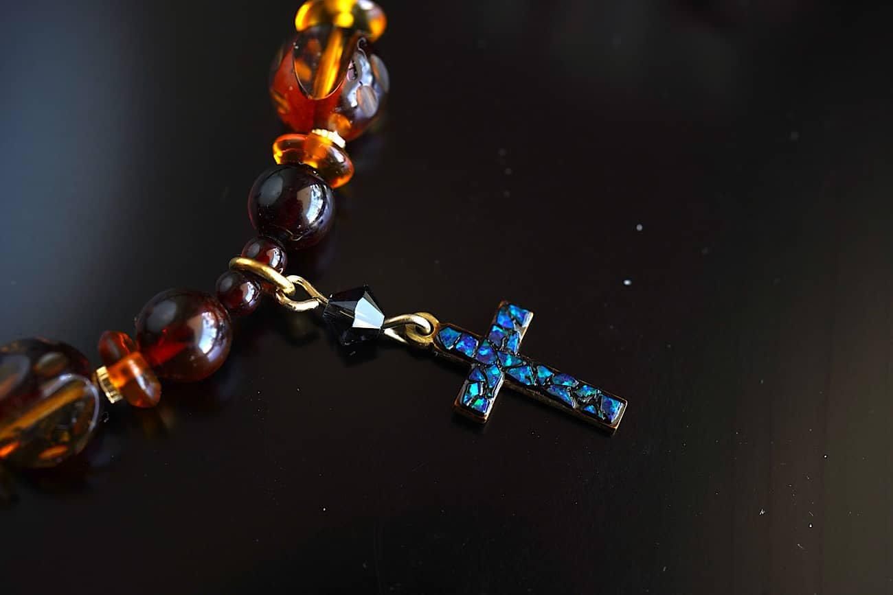 琥珀+ブラックスピネル ネックレス | 堀居賢司 - WALL -CRAFT & ANTIQUE-