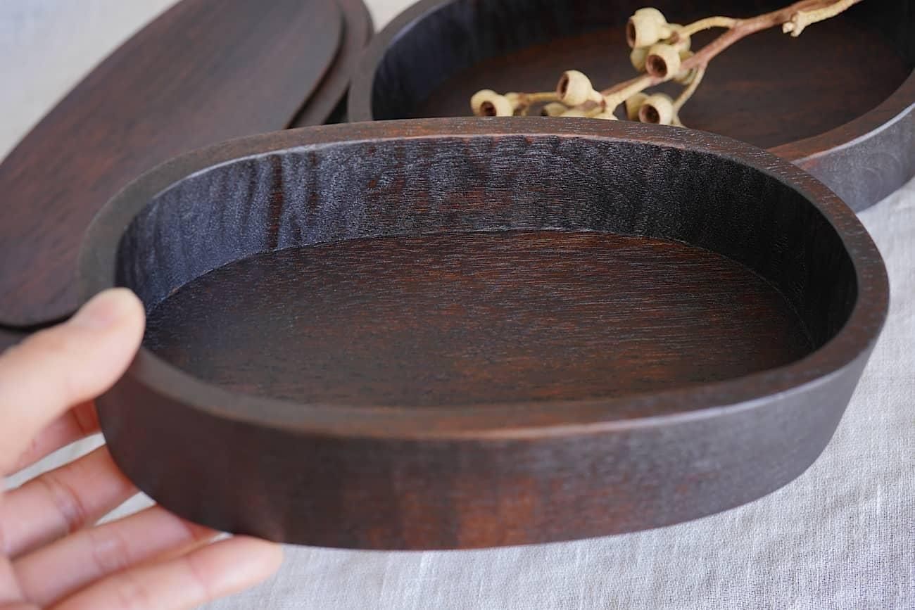 楕円刳り手箱 | 松本家具研究所 - WALL -CRAFT & ANTIQUE-