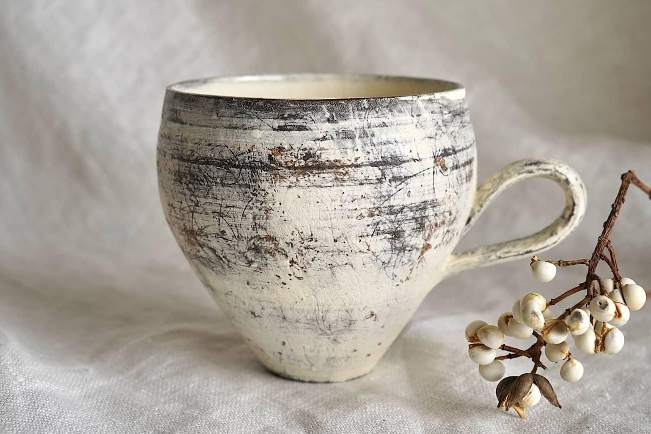 大澤哲哉 | Mug cup | 白 #2 - WALL -CRAFT & ANTIQUE-
