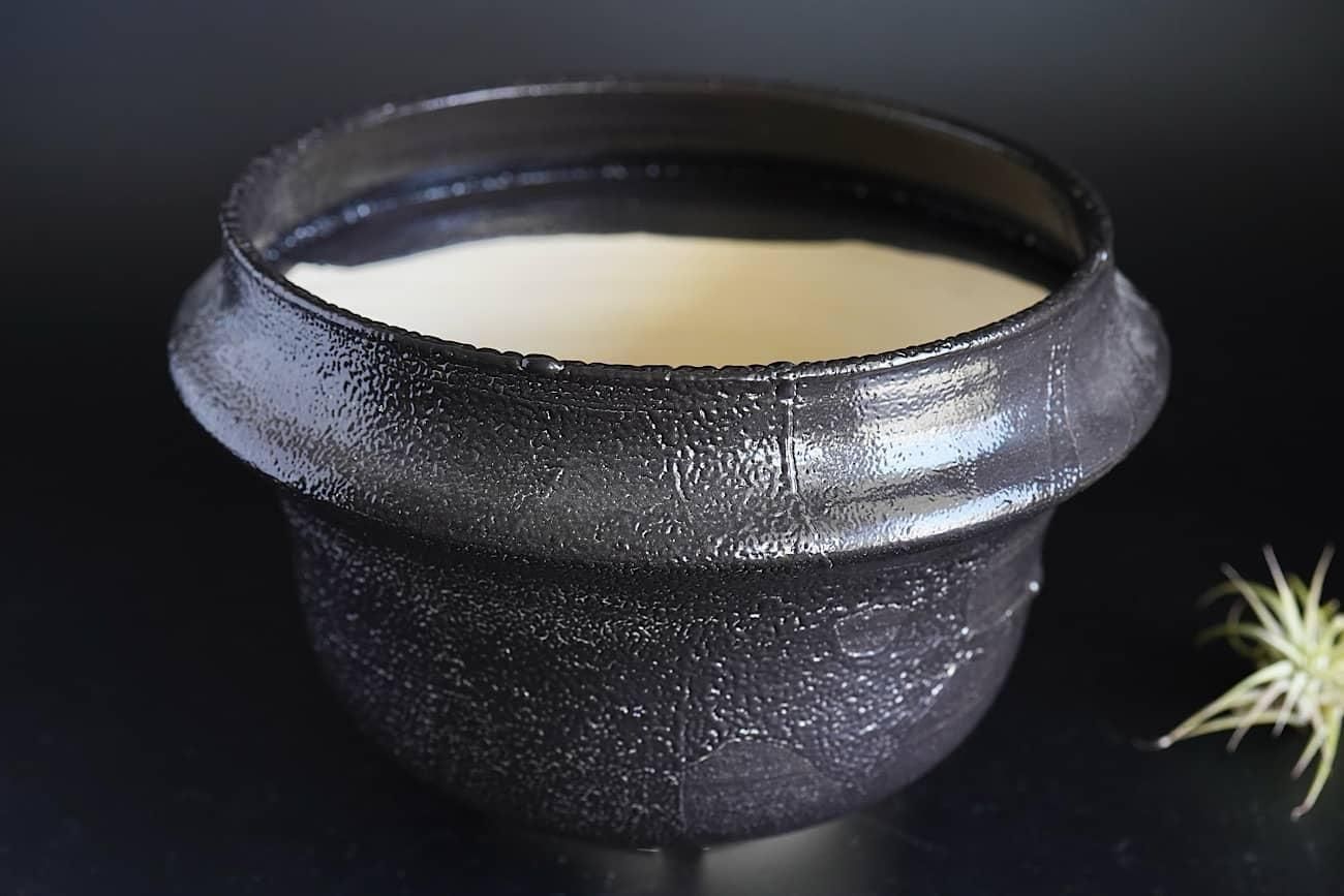 dairoku pottery 黒鉢 | 19cm 陶器 - WALL -CRAFT & ANTIQUE-