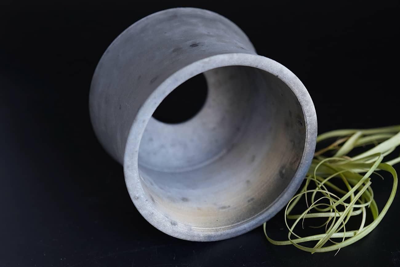dairoku pot 炭化岩鉢 dairoku pottery | 炭化鉢 8.5cm - WALL -CRAFT & ANTIQUE-