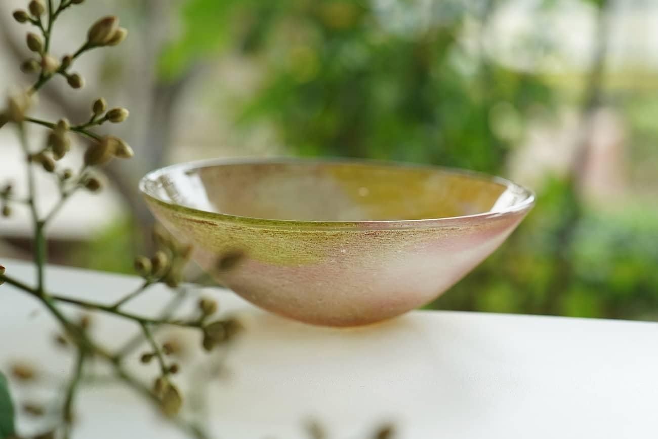 境田亜希 はかなげ　ガラス　小鉢　器 境田亜希 | はなかげ 小鉢 - WALL -CRAFT & ANTIQUE-