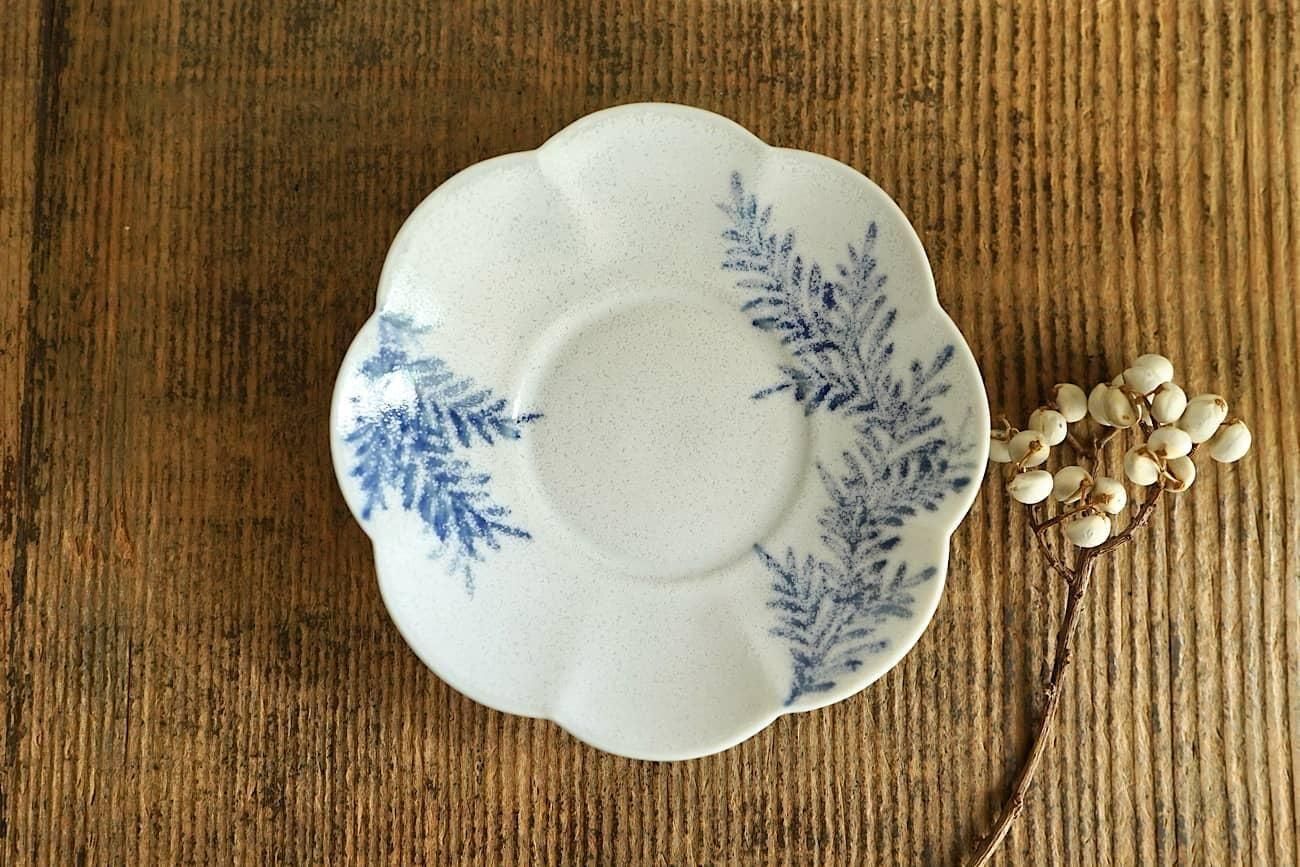 藤﨑千尋 | シダ唐草紋 輪花皿 - WALL -CRAFT & ANTIQUE-