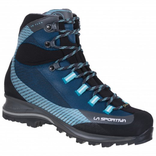 スポルティバ ウーマン トランゴ TRK レザー GTX ( Opal / Pacific Blue ) LA SPORTIVA - Women's  Trango TRK Leather GTX | クライミングシューズ　ボルダリング専門店「CLIMBS WORLD」