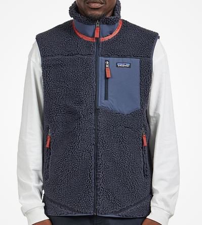 パタゴニア メンズ クラシック レトロX ベスト ( Smolder Blue ) | PATAGONIA Classic Retro-X Vest  | クライミングシューズ　ボルダリング専門店「CLIMBS WORLD」