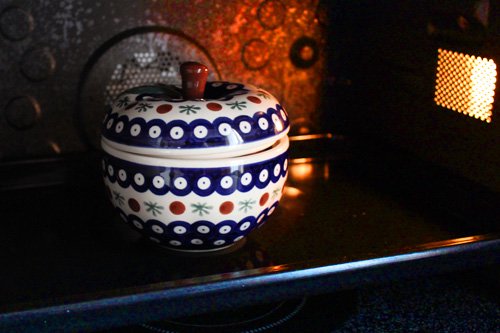 ポーランド陶器「アルティスティッチナ社」りんごポット 小