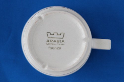 ARABIA Faenza アラビア ファエンツァ ティーカップ＆ソーサー