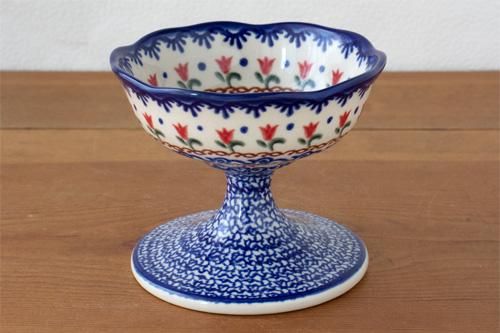 VENA」アイスクリームカップ【チューリップ】 - ポーランド陶器・食器