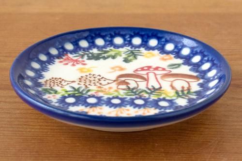 VENA」プレート 10cm【森のはりねずみ】 - ポーランド陶器・食器専門店