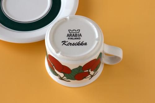 ARABIA Kirsikka アラビア キルシッカ コーヒーカップ＆ソーサー
