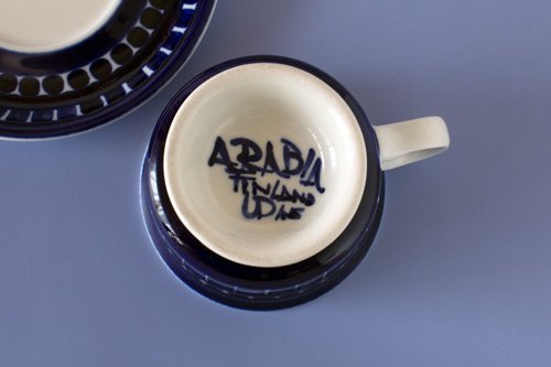 ARABIA Valencia アラビア ヴァレンシア コーヒーカップ＆ソーサー（Vintage） - ポーランド陶器・食器専門店ツェラミカ