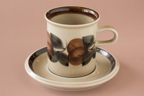 ARABIA Ruija アラビア ルイヤ コーヒーカップ＆ソーサー（Vintage）※コーヒーカップh:7.7cm -  ポーランド陶器・食器専門店ツェラミカ