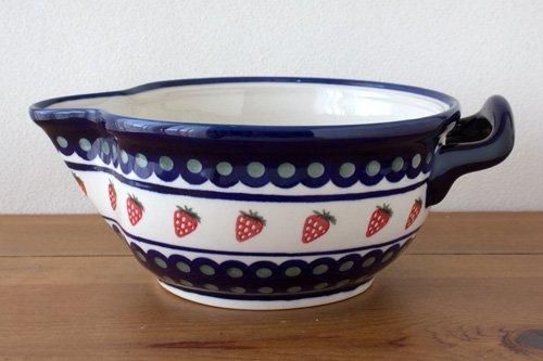 【新品未使用】ポーランド陶器ボレス社　お魚ボウル おさかなボウル・大・ポーリッシュポタリー(ポーランド食器)