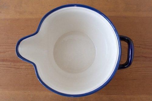 ミレナ」スカラップボウル 17cm【水色の花】 - ポーランド陶器