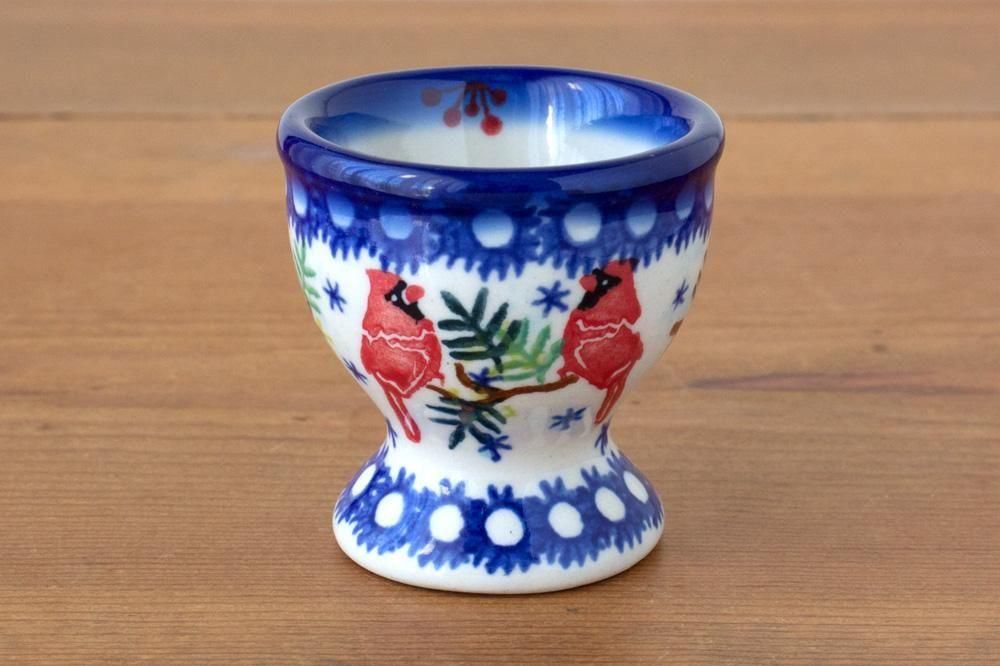 VENA」エッグカップ【カーディナル×もみの木の森】 - ポーランド陶器