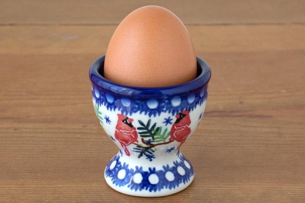 VENA」エッグカップ【カーディナル×もみの木の森】 - ポーランド陶器