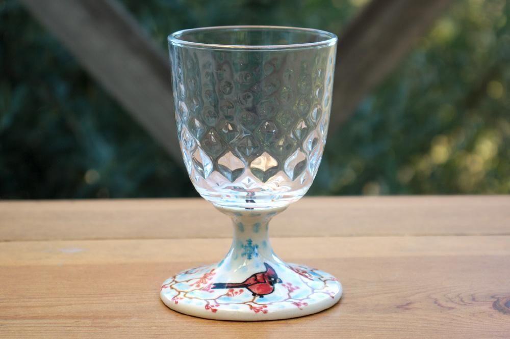 VENA」グラスゴブレット型押ショート【カーディナル×氷柱