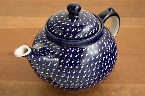 セラミックティーポット 紫色の陶器ラッキーゴールデン