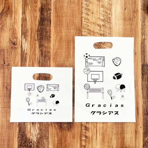 サッカーグッズ 袋 可愛いボール柄 オリジナルミニビニール袋 サッカーグッズ 袋 可愛いボール柄 オリジナルミニビニール袋