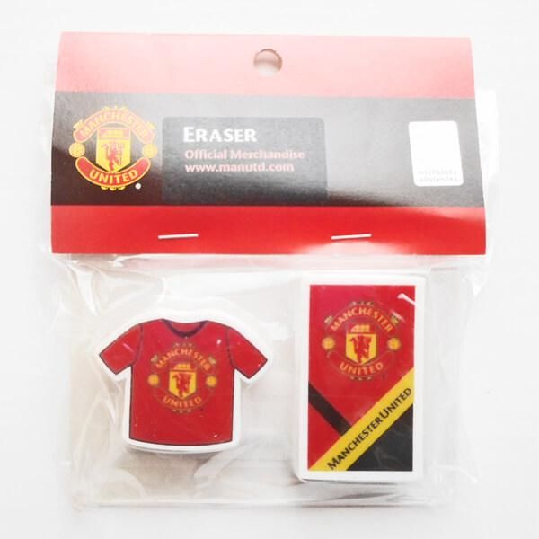サッカーグッズ ステーショナリー マンチェスター ユナイテッド 消しゴムセット 2個入り サッカーグッズ ステーショナリー マンチェスター ユナイテッド 消しゴムセット 2個入り