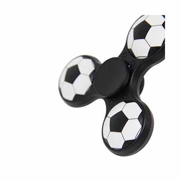 サッカーグッズ 雑貨 サッカーボールが可愛いハンドスピナー ブラック 通常