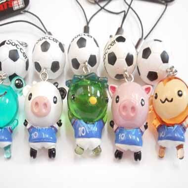 サッカーグッズ 雑貨 サッカーボールストラップ 動物付 サッカーグッズ 雑貨 サッカーボールストラップ 動物付