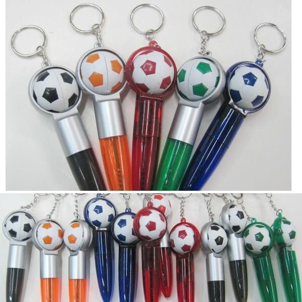 サッカーグッズ 雑貨 コロコロサッカーボールの可愛いボールペンキーホルダー サッカーグッズ 雑貨 コロコロサッカーボールの可愛いボールペンキーホルダー