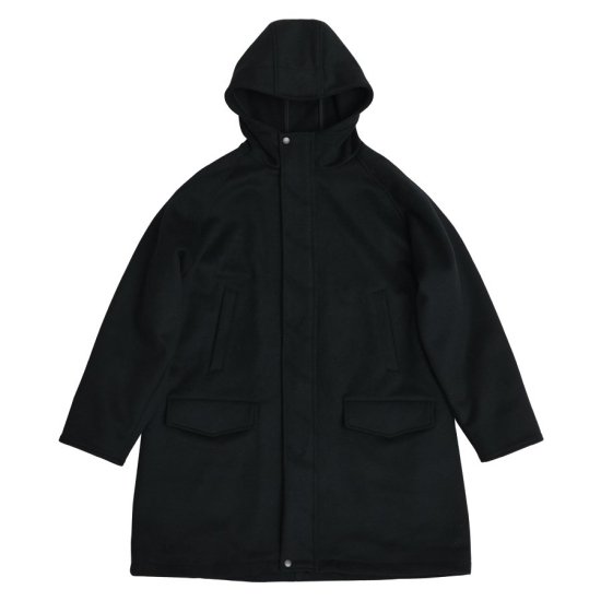 JIL SANDER NAVY】フーテッドウールメルトンコート イタリア製