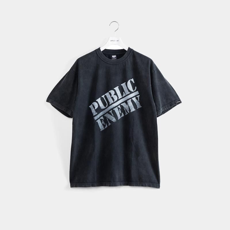  APPLEBUM PUBLIC ENEMY Resurrected Vintage T-shirt (Vintage Black)