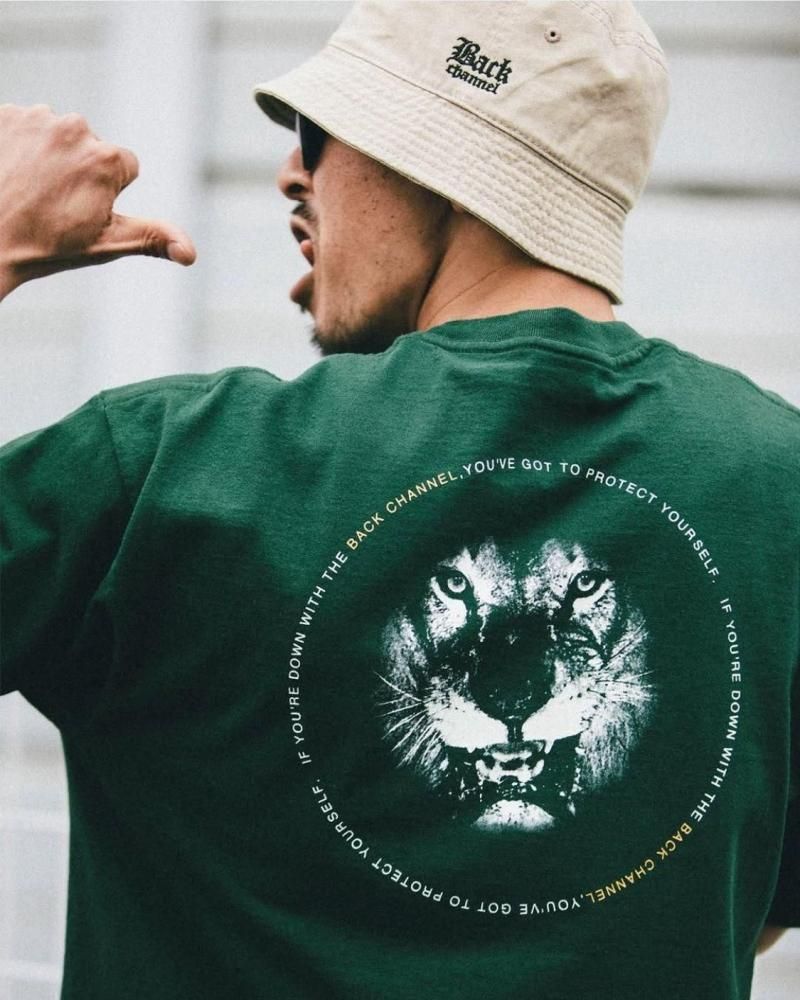 Back Channel / BC LION TEE (GREEN)