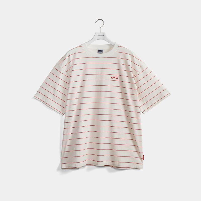 APPLEBUM / "Bonita" Border T-shirt (White)