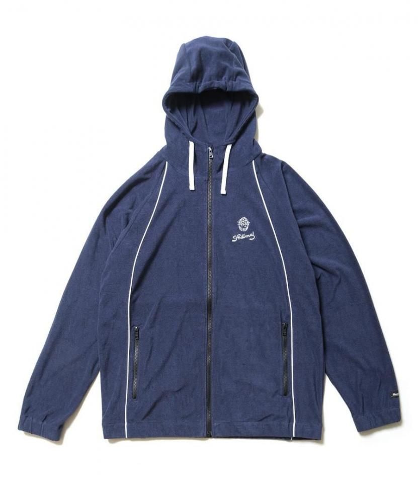 Back Channel / Prillmal HOODED PILE JACKET (NAVY)