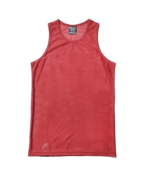 Back Channel / MESH TANK TOP (WINE)