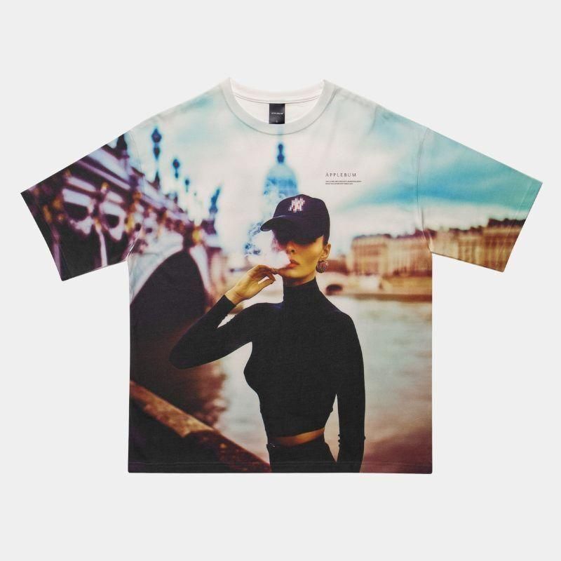 APPLEBUM / "Stunts, Blunts & Hip Hop" All Print T-shirt