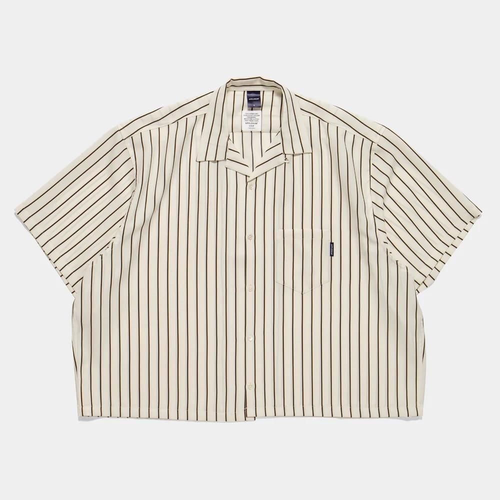 APPLEBUM / Big Sleeve Stripe Aloha Shirt
