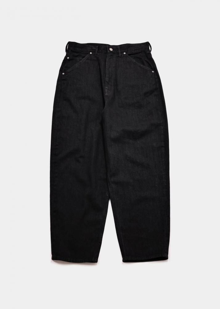 APPLEBUM / Selena Wide Tapered Denim Pants (Black)
