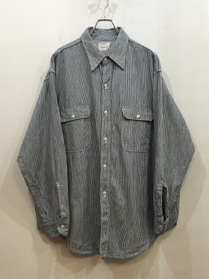 60s～70sBIGMAC ヒッコリーワークシャツ - 大きいサイズ専門の古着屋 