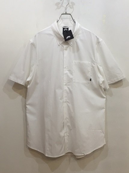 NEW NIKE SB コットン半袖シャツ 白 - 大きいサイズ専門の古着屋 