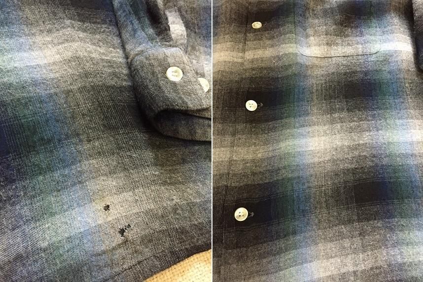 超special)60s ARROW オンブレ レーヨン ブラック×グリーン